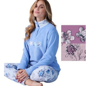Pigiama donna in caldo pile coral Karelpiu KF9200