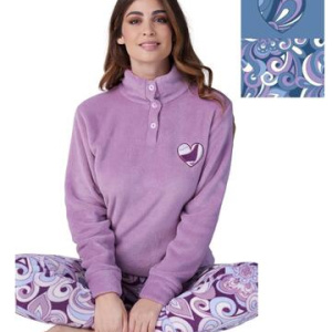 Pigiama donna in caldo pile coral Karelpiu KF9225