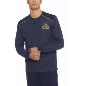 Pigiama uomo in jersey di cotone caldo Kappa KMW24620
