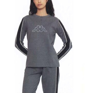 Pigiama donna in jersey di cotone caldo Kappa KWW24721
