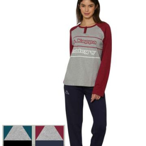Pigiama donna in jersey di cotone caldo Kappa KWW25100