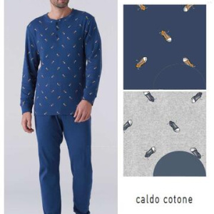 Pigiama uomo in jersey di cotone caldo Karelpiu KY7119