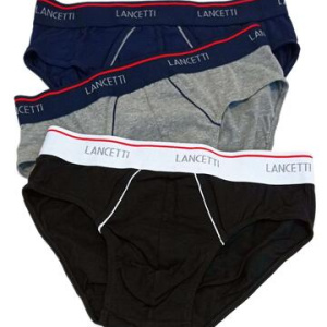 Slip uomo in cotone bi-elastico Lancetti LS4217 ( tri-pack)