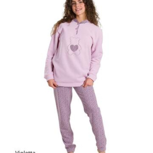 Pigiama da ragazza in CALDO cotone lanato Martellina M4016