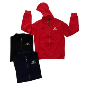 FELPA FULL ZIP TINTA UNITA RAGAZZO GIVOVA MFBG011J