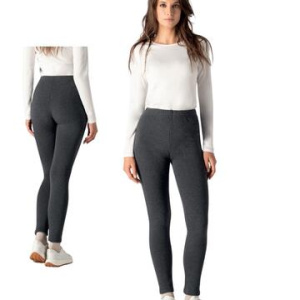 Leggings donna in caldo jersey felpato effetto orsetto Gladys PD0933