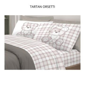 COMPLETO LETTO MATRIMONIALE DI COTONE LEGGERO PENSIERI DELICATI (2 PIAZZE) 