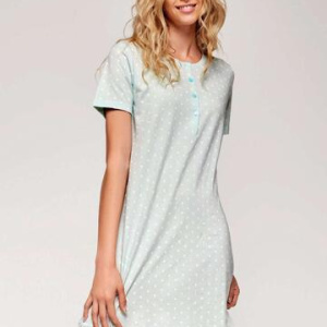 Camicia da notte donna a manica corta in jersey di cotone Infiore Ping Pong  PNG631727