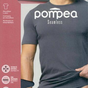 T-shirt uomo in microfibra Seamless Pompea 89540711
