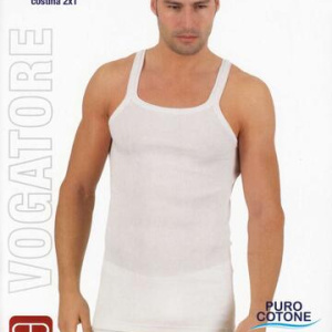 Canottiera uomo in puro cotone a costine Renato Balestra Portofino