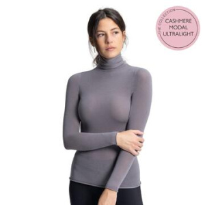 Maglia donna dolcevita a manica lunga in cashmere ultralight Prisco Cash DV
