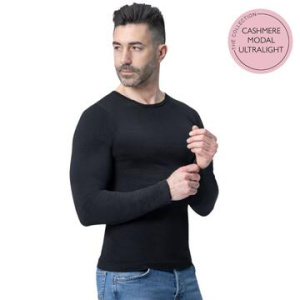 Maglia uomo girocollo a manica lunga in cashmere ultralight Prisco Sir Cash
