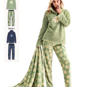 Pigiama donna in caldo pile coral pelliccia Infiore Riccis RCC652860