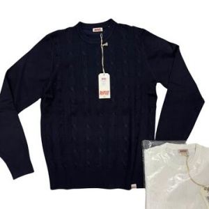 MAGLIONE TRECCIA UOMO RIFLE RFTR447