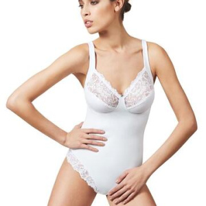 Body modellante in microfibra e pizzo Papillon S/188 Coppa C