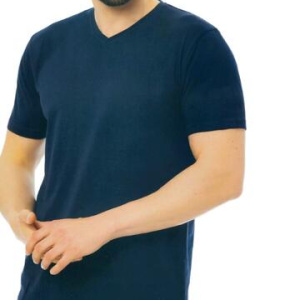 T-shirt scavo a V in cotone elasticizzato Superga SU-165