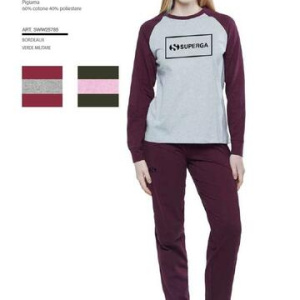 Pigiama donna in jersey di cotone caldo Superga SW25785