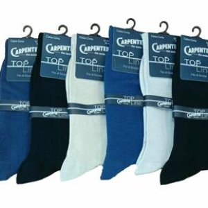 Calzino corto uomo in filo di Scozia elasticizzato Carpenter T400
