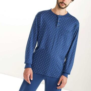 Pigiama uomo in jersey di cotone caldo StellaDueGi U9301