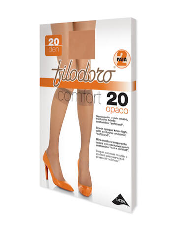 GAMBALETTO VELATO OPACO DONNA FILODORO COMFORT 20