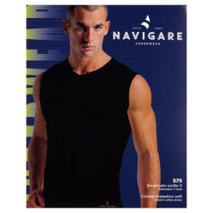 SMANICATO IN COTONE BIELASTICO SOFT UOMO NAVIGARE 575