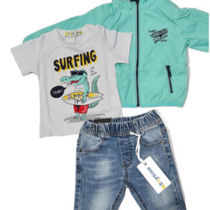 COMPLETO 3 PEZZI CON GIUBBOTTO DA NEONATO 6-36 MESI BN-39140 BOYZONE