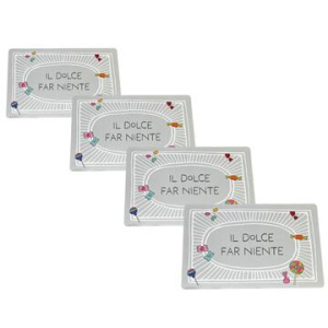 SET 4 PEZZI TOVAGLIETTA STAMPA AMERICANO COMIC