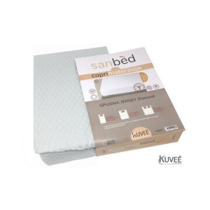 Coprimaterasso in tessuto spugna jersey Kuveè Diamond 1.5 piazza