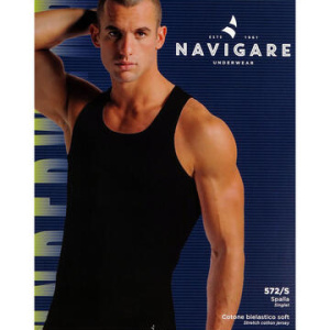 CANOTTA COTONE BIELASTICO UOMO NAVIGARE 572/S