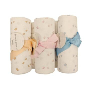 COPERTINA NEONATO LETTINO MUSSOLA DI COTONE BRUCO BRUCO KLM229