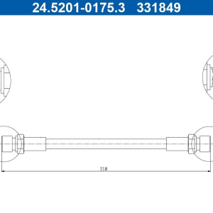 Tubo freno ATE 24.5201-0175.3