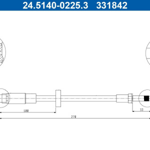 Tubo freno ATE 24.5140-0225.3