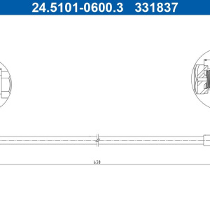 Tubo freno ATE 24.5101-0600.3