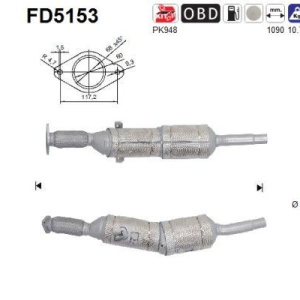 Filtro antiparticolato (FAP) AS FD5153