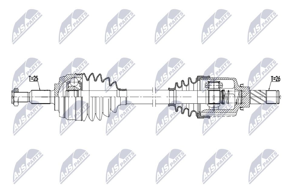 Semiasse NTY NPW-RE-269