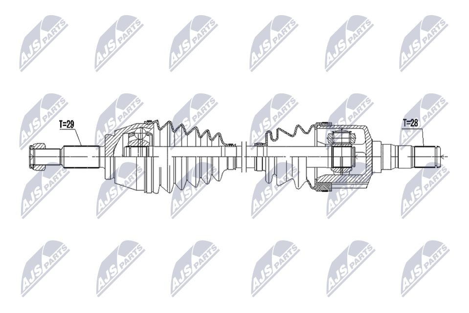 Semiasse NTY NPW-RE-228