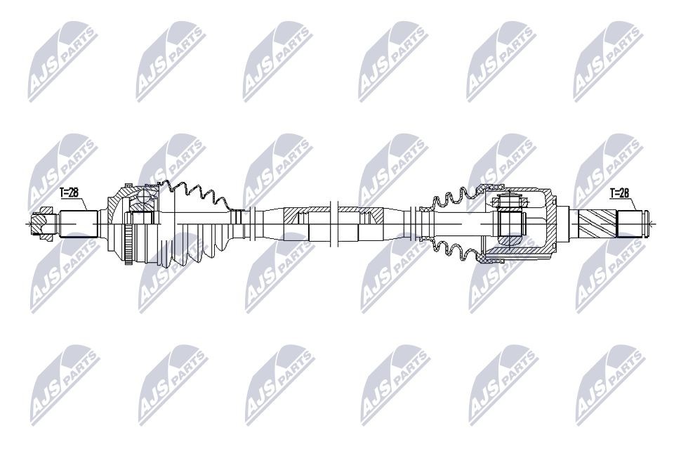 Semiasse NTY NPW-MZ-131