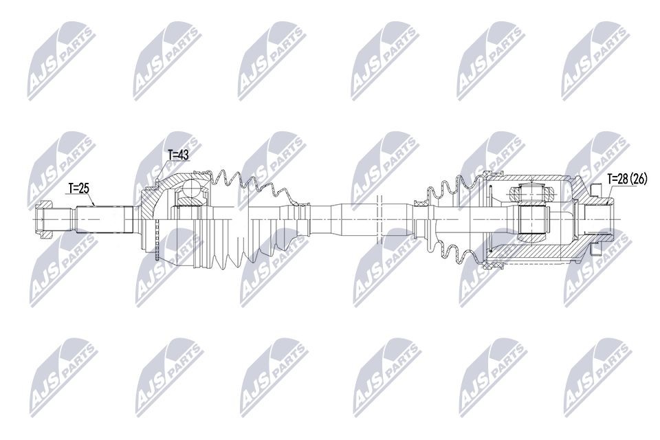 Semiasse NTY NPW-MS-130