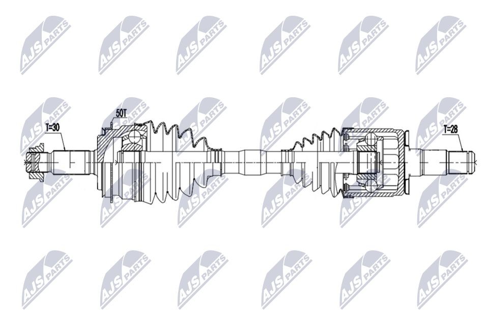 Semiasse NTY NPW-MS-110
