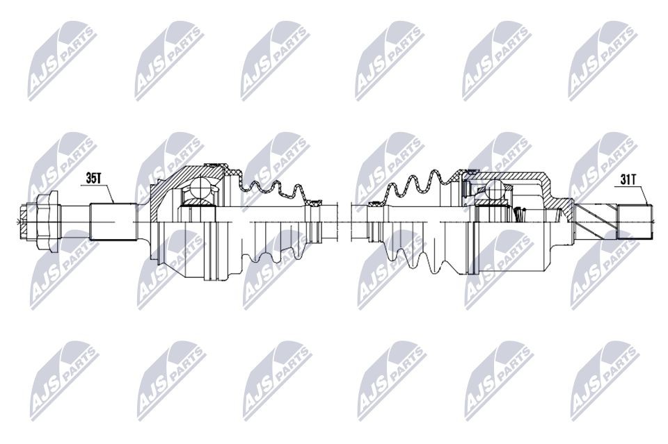 Semiasse NTY NPW-CT-168