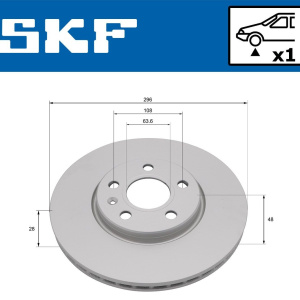 Disco freno SKF VKBD 81400 V1