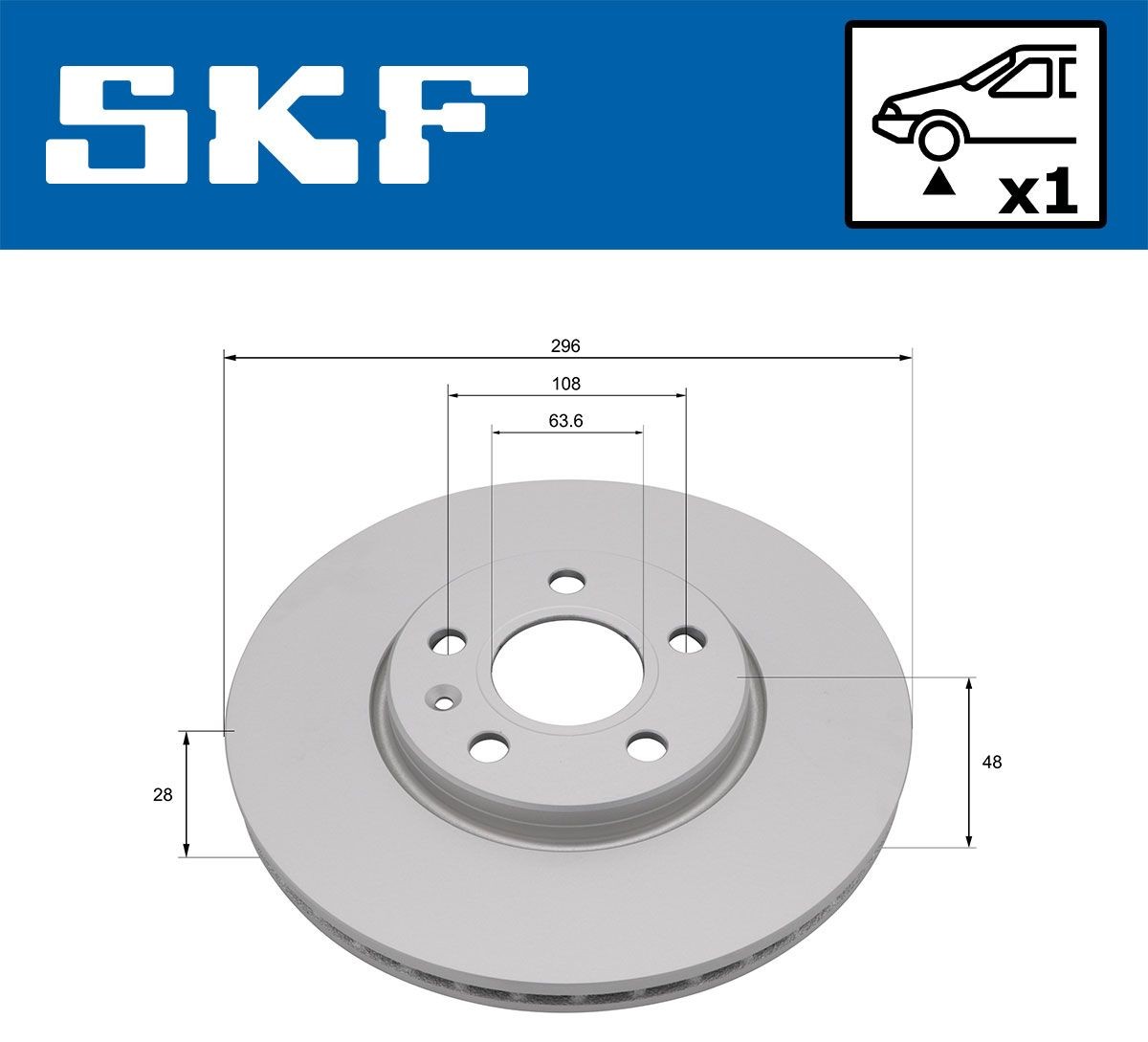 Disco freno SKF VKBD 81400 V1