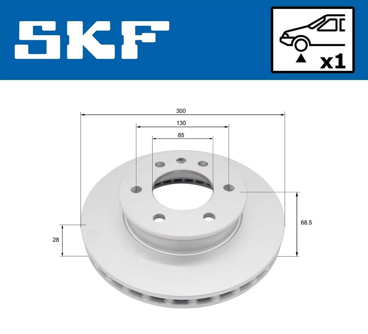 Disco freno SKF VKBD 81395 V1