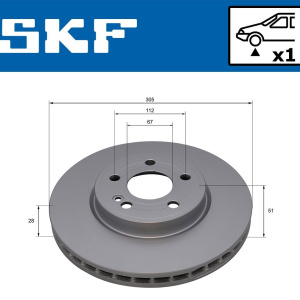 Disco freno SKF VKBD 81382 V1