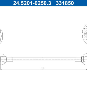 Tubo freno ATE 24.5201-0250.3