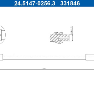 Tubo freno ATE 24.5147-0256.3