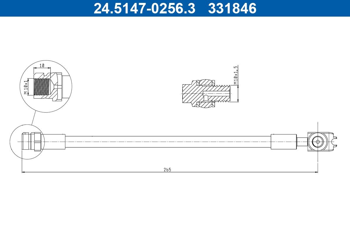 Tubo freno ATE 24.5147-0256.3