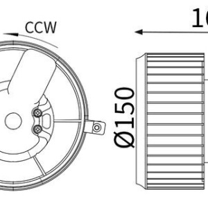 Ventilatore abitacolo MAHLE AB 450 000S