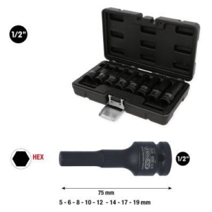 Serie di bussole per avvitatori ad impulsi KS TOOLS 911.0902