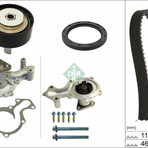 Kit cinghia distribuzione, pompa acqua INA 530 0958 30